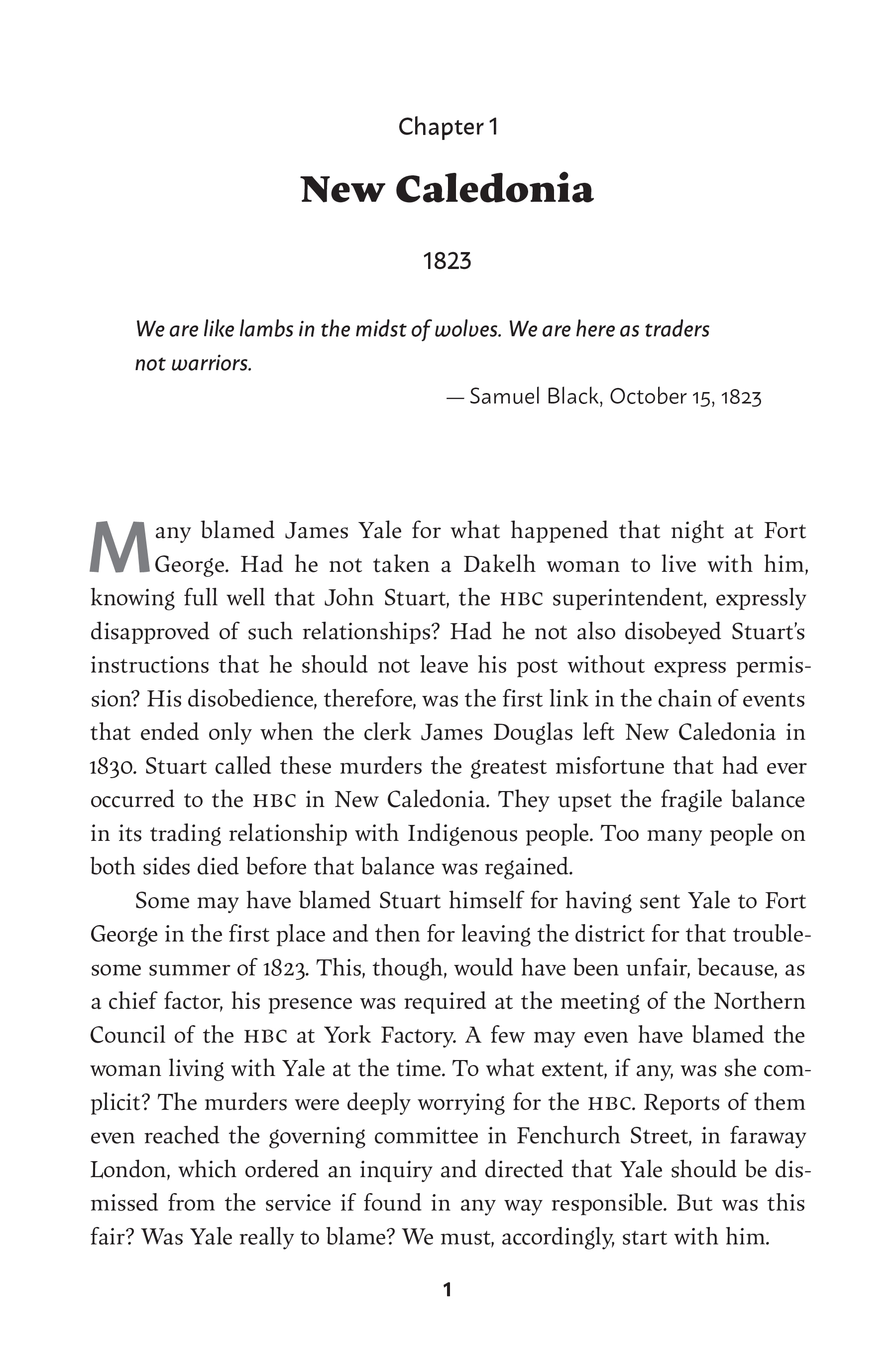 The Fort George Murders of 1823: Crisis and Coexistence in New Caledonia, by Geoff Mynett